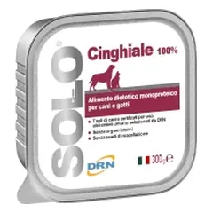 Vieno baltymo dieta Solo Cinghiale (Šerniena) konservai šunims ir katėms