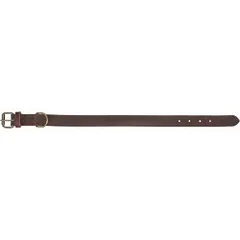 Trixie Rustic rieb. odos antkaklis, M 37-44cm/25mm, tams. rudas