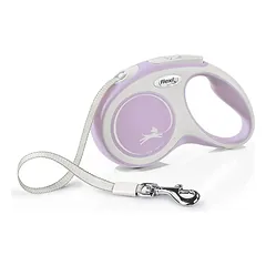 FLEXI pavadėlis šuniui New Comfort S juostinis 5m, rožinis