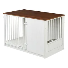 Šunų narvas Relaxdays 10050946_470, 2 dubenėliai, 102 × 65,5 × 60 cm — 4 nuotrauka