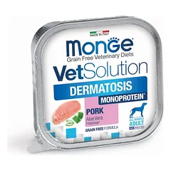 Monge VetSolution Canine Dermatosis Monoprotein Pork 150 g parduotuvėje petbaze.lt