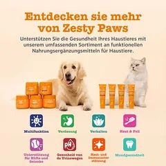 Zesty Paws Aller-Immune Chews su lašiša, papildas, 125 - 249 g — 5 nuotrauka