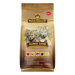 WOLFSBLUT Range Lamb Puppy sausas maistas šuniukams su ėriena ir rudaisiais ryžiais, 12,5 kg