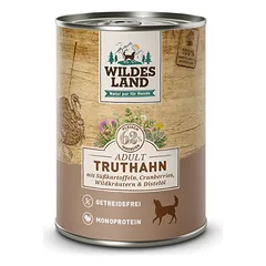 WILDES LAND Classic Adult konservai šunims su kalakutiena ir batatais 400 g