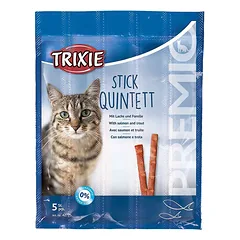 Trixie Premio Sticks Salmon & Trout pagaliukų skanėstai katėms, 25 g