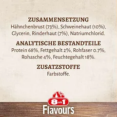 8in1 Triple Flavour Wings kramtomosios lazdelės, skanėstai šunims — 5 nuotrauka