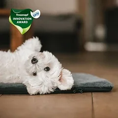 Manuly rinkinys | šunų izoliacinis kilimėlis su ilgo plauko (antracito) užvalkalu, Mažiems 5–10 kg — 2 nuotrauka