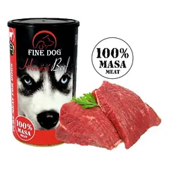 FINE DOG 100% konservas šunims su jautiena 1200g (8) parduotuvėje ramiosblusos.lt
