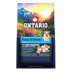 Ontario Puppy All Breeds Monoprotein Turkey & Sweet Potatoes 0,75kg