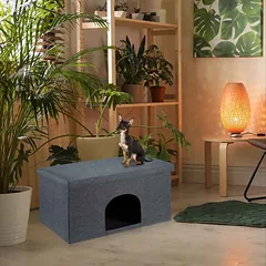 Namelis augintiniams Relaxdays, 64,5 × 38,5 × 37,5 cm — 3 nuotrauka