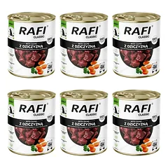Rafi Classic su žvėriena 6x800 g drėgnas pašaras šunims.