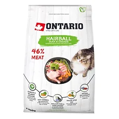 Ontario visavertis pašaras suaugusioms katėms Cat Hairball, 0,4 kg — 3 nuotrauka