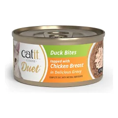 Catit Cuisine Duet konservai katėms su antiena ir vištiena, 75 g nuotrauka