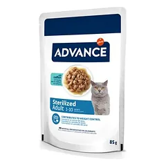 Advance Feline Sterilized su menke, drėgnas maistas katėms — 2 nuotrauka