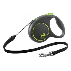 Flexi Black Design Cord leash S automatinis pavadėlis šunims, 5 m, iki 12 kg