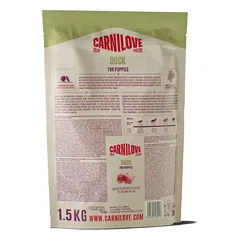 CARNILOVE TRUE FRESH Dog Duck Puppy sausas pašaras šuniukams 1,5kg. — 2 nuotrauka