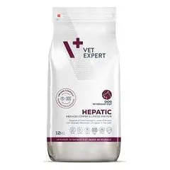 VetExpert Veterinary Diet Hepatic sausas maistas šunims, esant kepenų funkcijos sutrikimams, 12 kg