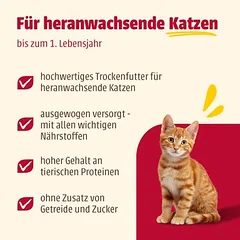 animonda Carny Kitten su vištiena, sausas maistas kačiukams, > 10 kg — 3 nuotrauka