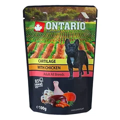 Ontario Dog Cartilage with Chicken in Broth drėgnas konservas suaugusiems šunims ir šuniukams, 100 g