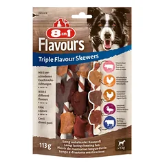 8in1 Flavours trigubo skonio iešmeliai šunims, 113 g