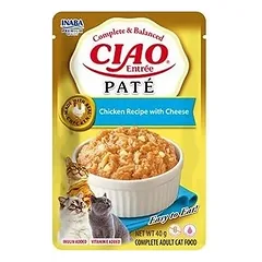 INABA CAT CIAO ENTRÉE PATE – chicken and cheese, 40 g