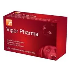 JT Pharma Vigor Pharma vitaminų, mikroelementų, mineralų ir aminorūgščių kompleksas šunims ir katėms, 60 tablečių