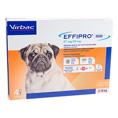 EFFIPRO DUO 67mg užlašinamasis tirpalas šunims 2-10kg N4