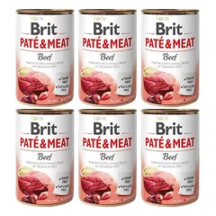 BRIT Paštetas su jautiena 6x400 g paštetas su jautiena šunims