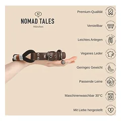 Nomad Tales Spirit antkaklis šunims, tangerine, Dydis S: 36–40 cm kaklo apimtis, 30 mm pločio — 3 nuotrauka