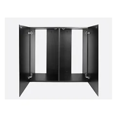 Glossy 100 spintelė stačiakampė juoda su durelėmis, 100 cm — 3 nuotrauka