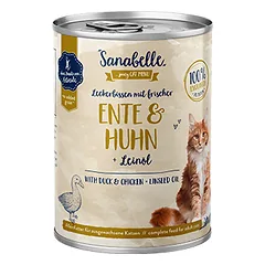 Sanabelle Adult with fresh Duck & Chicken konservai katėms su antiena
