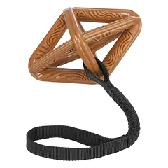 Trixie CityStyle Rhombus On A Rope Bungee TPR žaislas šunims su amortizatoriumi, 18 cm rombas, 38 cm bendras ilgis — 2 nuotrauka