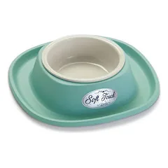 Georplast soft touch plastmasinis dubenėlis su neslystančiu pagrindu katėms ir šunims, įvairių spalvų, 20×3,5 cm — 4 nuotrauka