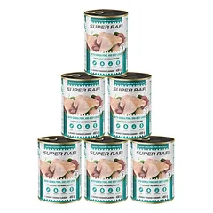 SUPER RAFI su perlinomis ir jautienos kepenimis 6x400 g šlapias maistas šunims