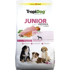 TROPIDOG Premium Junior L su kalakutiena ir ryžiais 12kg