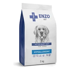 ENZO VET HYPOALLERGENIC Dietinis, visavertis sausas šunų ėdalas, skirtas šunims, turintiems maisto netoleranciją ir alergijas, 3 kg