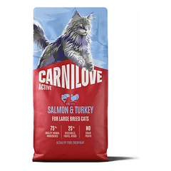 Carnilove Cat Active Large Breeds Salmon & Turkey 6 kg