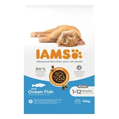 IAMS sausas maistas kačiukams su jūros žuvimi, 10 kg