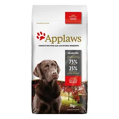 Applaws Dog Adult Large Chicken sausas maistas suaugusiems didelių veislių šunims su vištiena, be grūdų, 2 kg