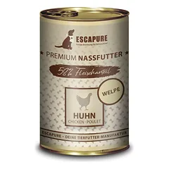 Escapure Puppy Chicken - šlapias maistas šuniukams, vištiena su daržovėmis ir vaisiais