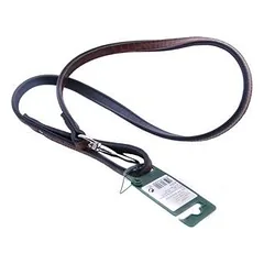 Hunter Leather leash Kroko 13/110 brown/black