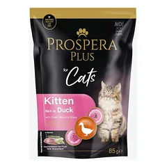 Prospera Plus Cat Kitten Rich in Duck with Green Beans in Gravy 85 g nuotrauka