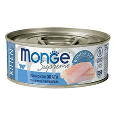 Monge Cat Supreme Kitten Tuna Flakes with Seabream 80 g