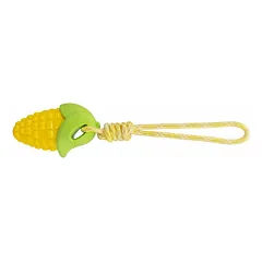 Trixie šuns žaislas – kukurūzų burbuolė ant virvės 13/34 cm