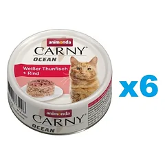 ANIMONDA Carny ocean baltasis tunas ir jautiena 6 x 80g
