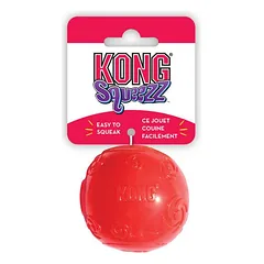 KONG Squeezz Ball Large žaislas šunims su cypuku, L dydis — 3 nuotrauka