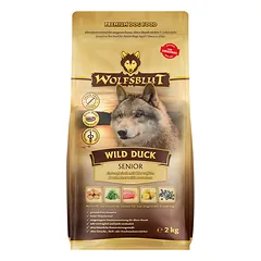 WOLFSBLUT Wild Duck Senior sausas maistas vyresniems šunims su antiena ir bulvėmis, 2 kg