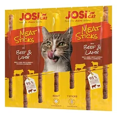 JOSERA JosiCat Mėsos lazdelės su jautiena ir ėriena katėms 35g