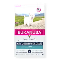 Eukanuba Breed Care sausas maistas Vakarų Škotijos terjerams su vištiena, AB, 3 kg