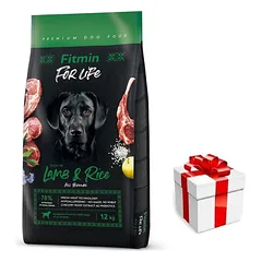 FITMIN dog For Life Lamb & Rice 12 kg + STAIGMENA ŠUNIUI